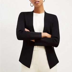 M.M. Lafleur The Woolf Jardigan in Black, Size +1 look at measurements luxury